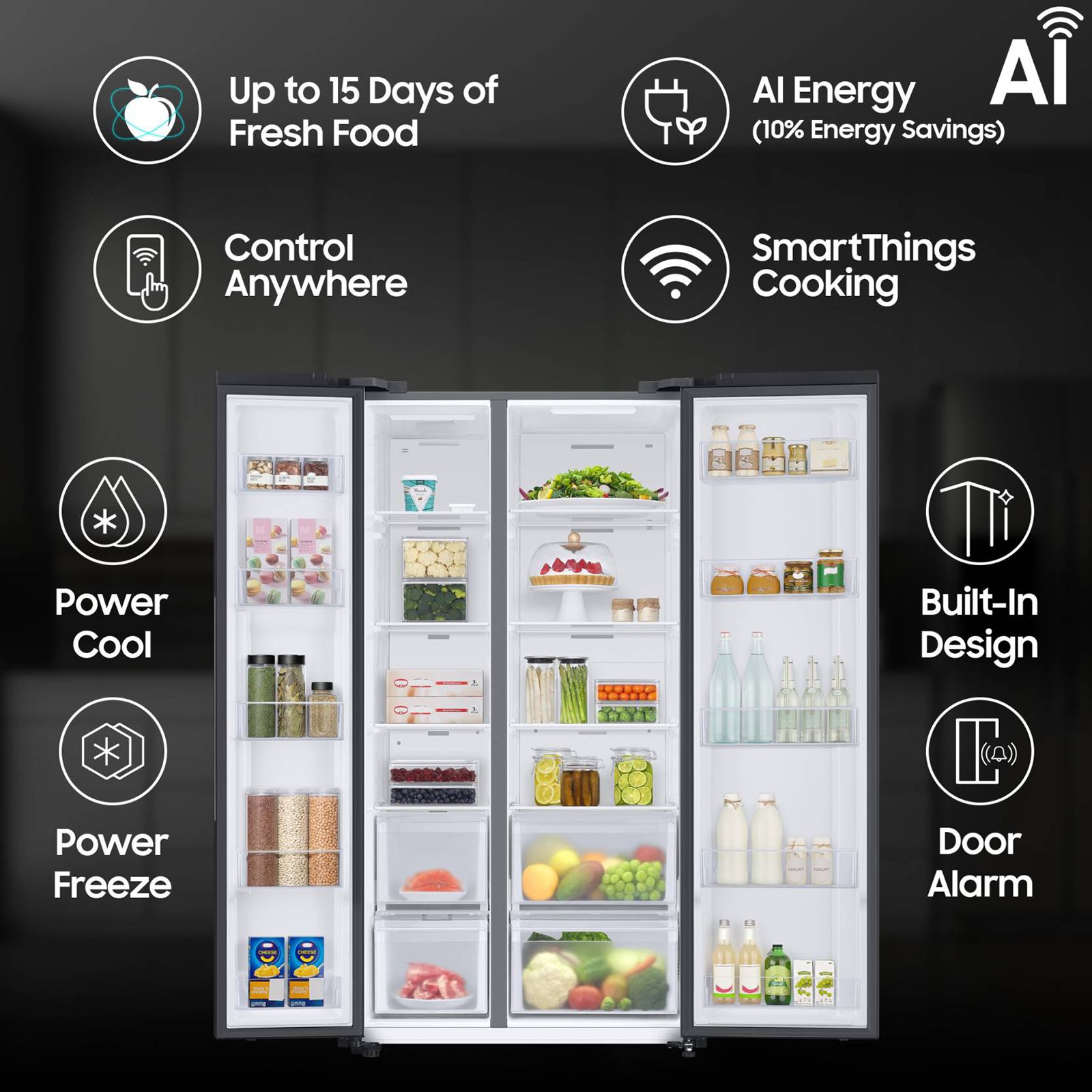 Buy SAMSUNG 653 Litres 3 Star Frost Free Side by Side Refrigerator